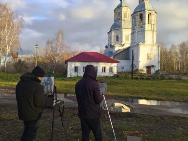 Курмышский пленэр студентов ЧГПУ им. И. Я. Яковлева